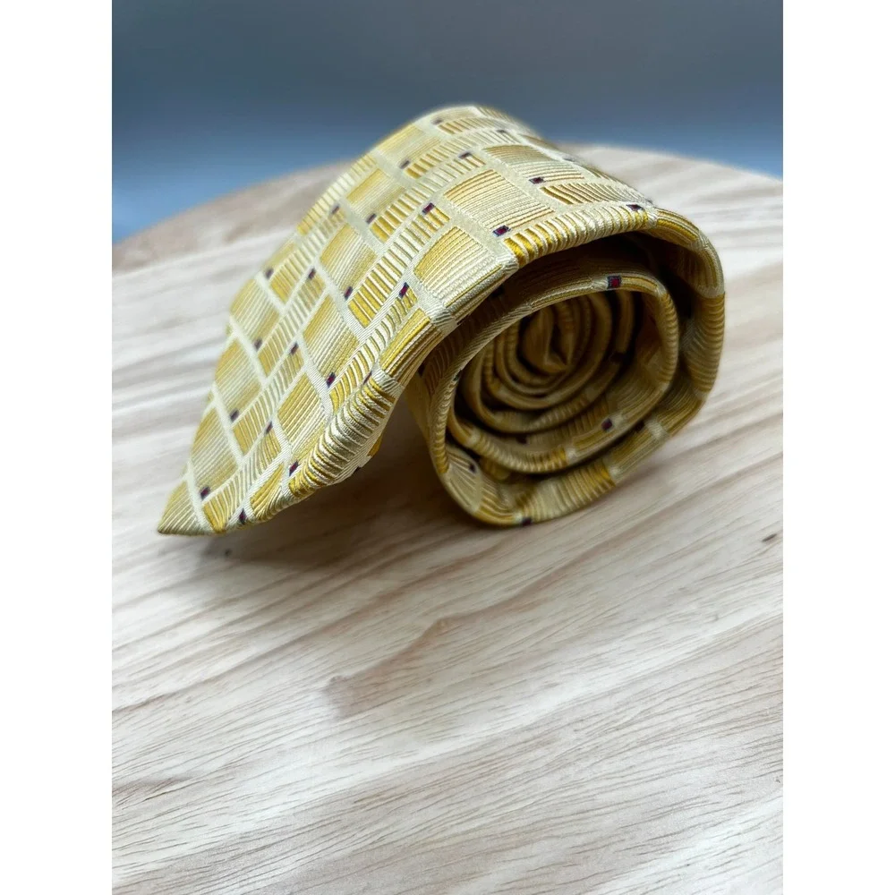 Jos A‎ Bank Signature Collection Tie Mens Silk Geometric Italy L:61